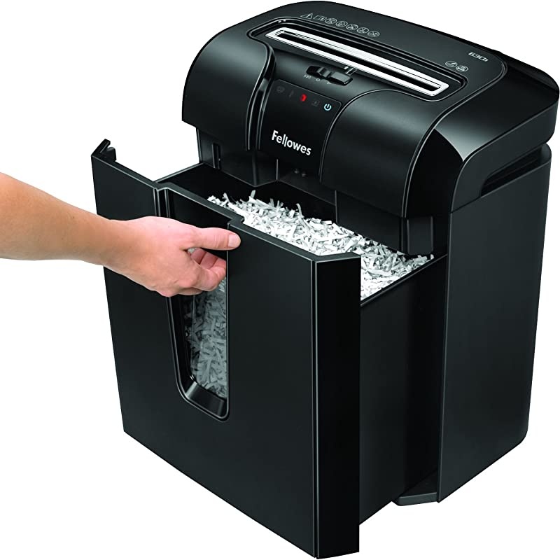 Powershred 63Cb 10Sheet CrossCut Paper and Credit Card Shredder with Jam Blocker Technology 4600001Black