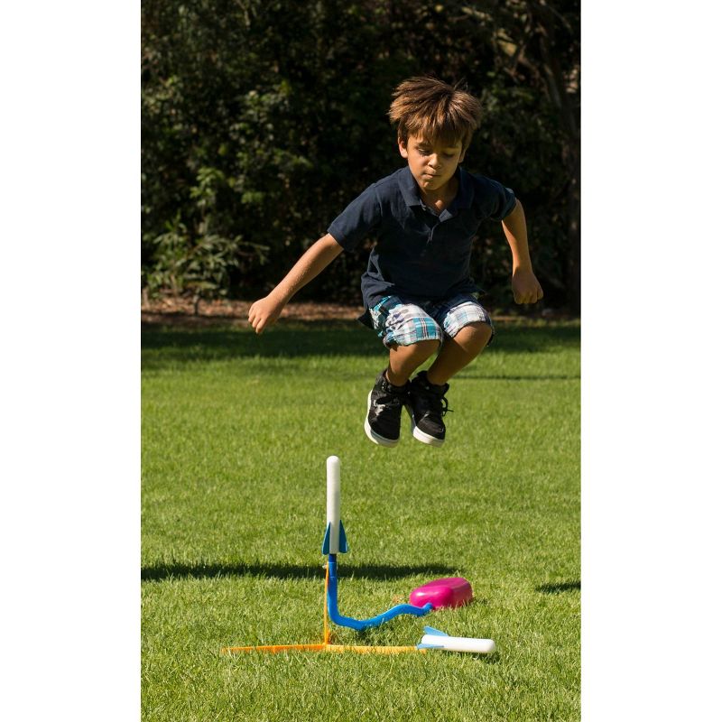 Stomp Rocket Glow High Flying Glow In The Dark Foam Rockets with Launch Pad