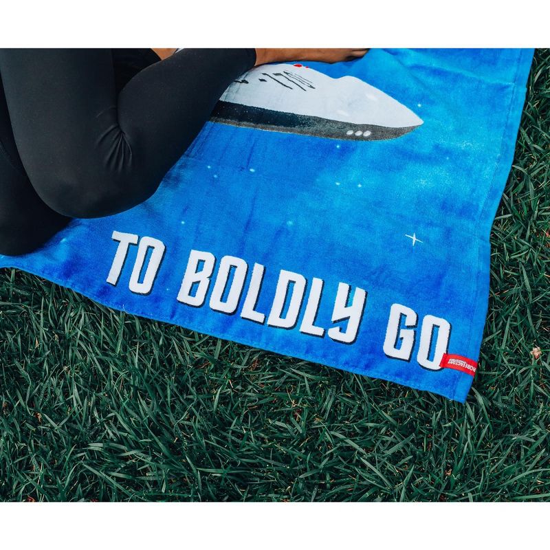 Robe Factory LLC Star Trek: The Original Series "Boldly Go" Beach Towel | 60 x 30 Inches