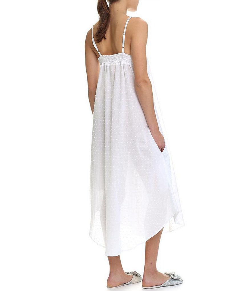 Papinelle Sleeveless Swiss Dot Woven Long Gown