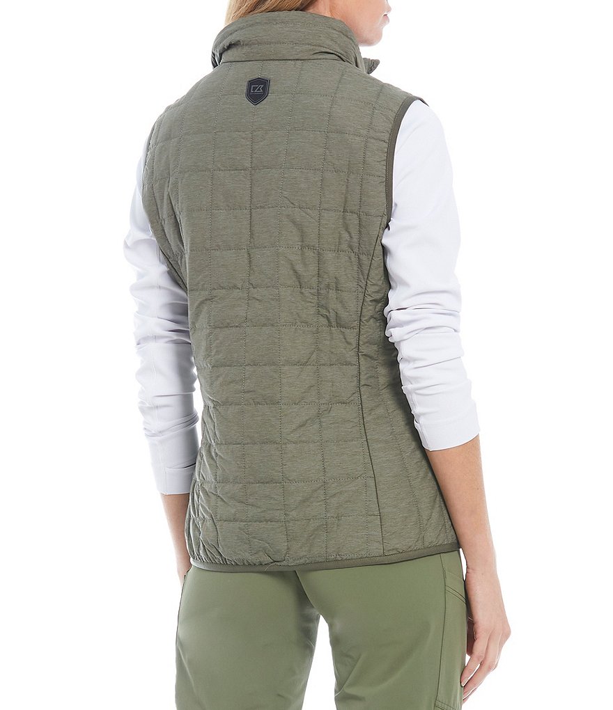 Cutter & Buck Rainier PrimaLoft&reg; Eco Insulated Full Zip Packable Puffer Vest
