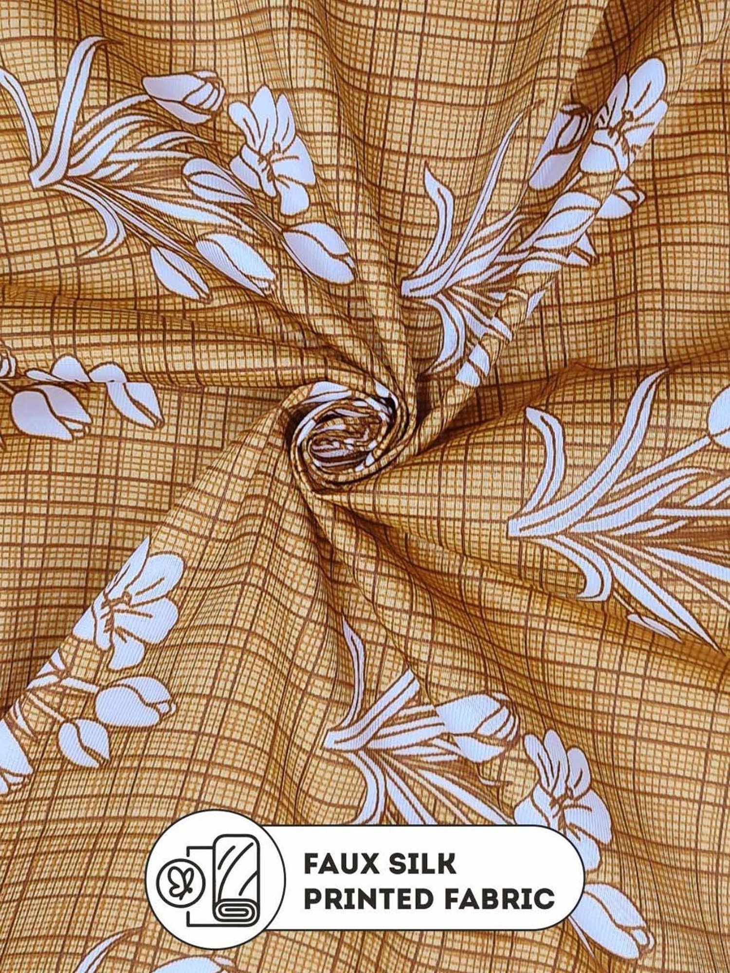 Bianca SANTORO Orange Faux Silk 5 Ft. Window Curtain - Set of 2