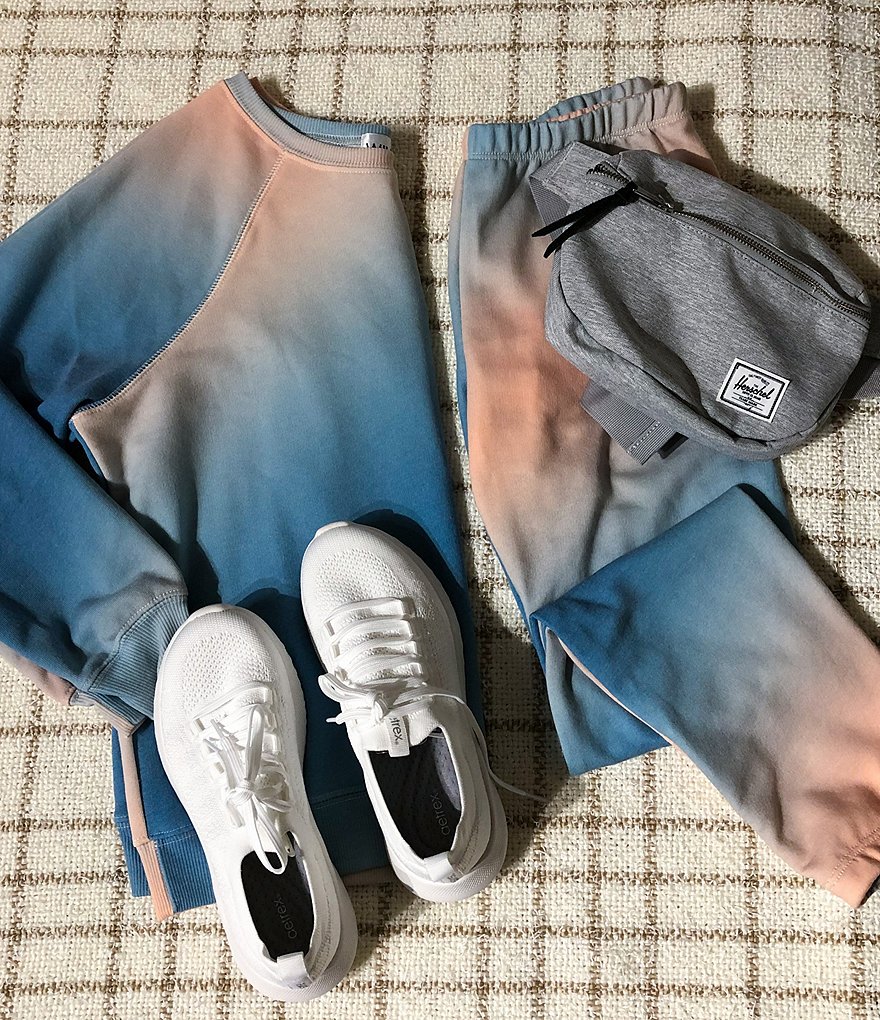 Marc New York Short Sleeve Tie-Dye Jewel Neck Tee