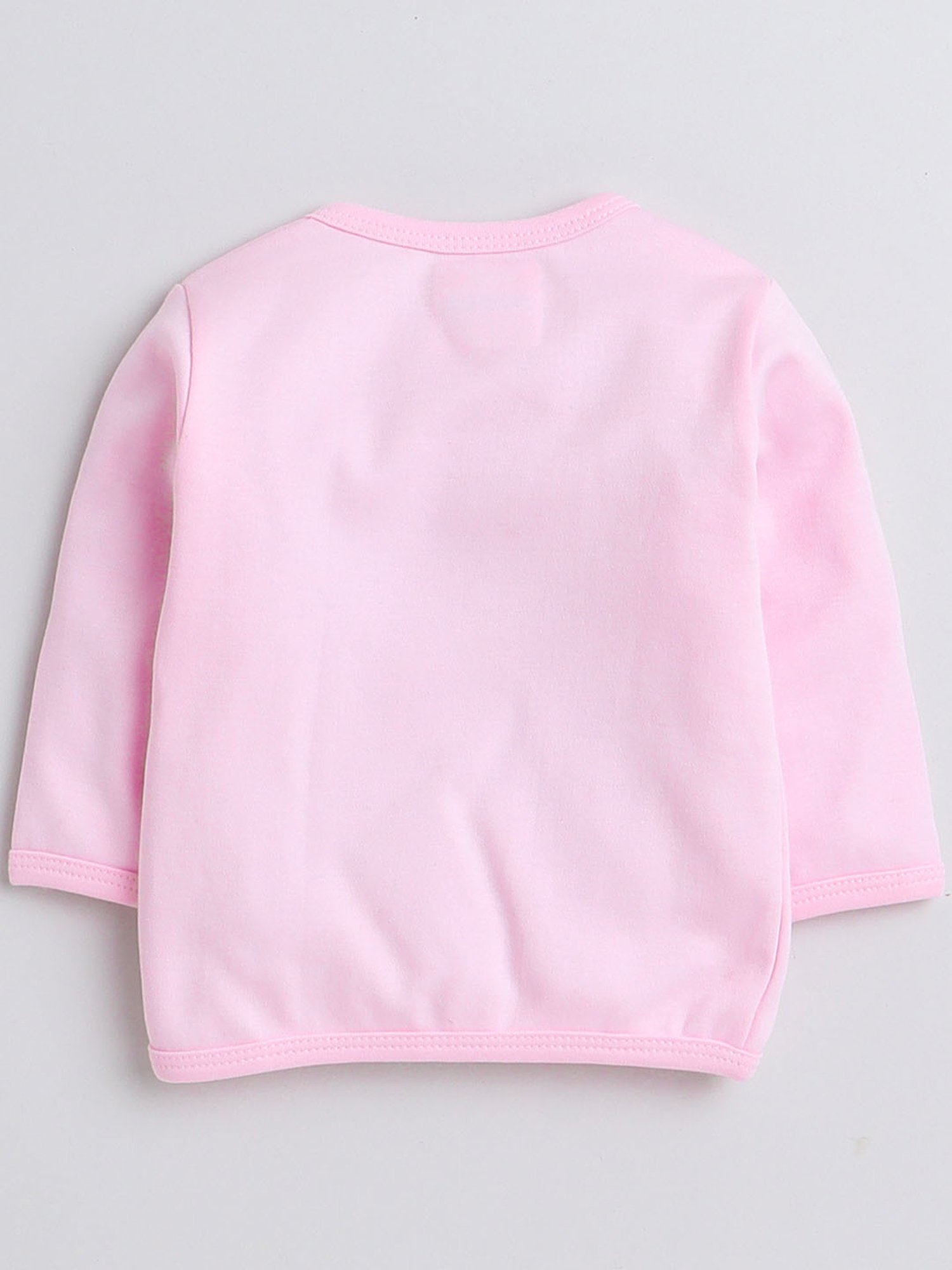 Bumzee Kids Pink & White Printed Full Sleeves Jhabla with Pyjamas