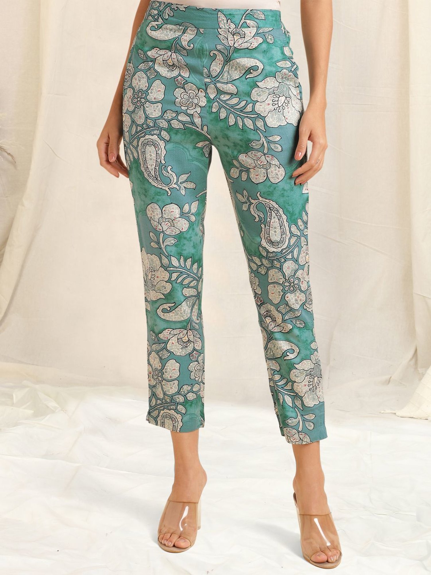 MIRCHI FASHION Green Printed Shirt Pant Set