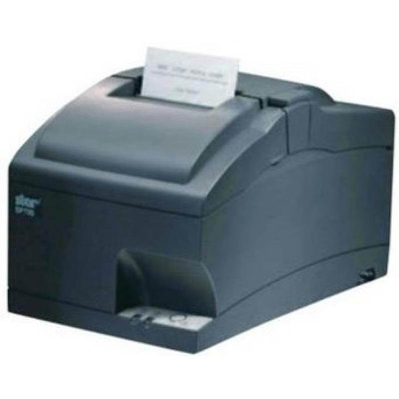 star micronics sp742mbi2 bluetooth impact receipt printer with autocutter, internal power supply, and auto connect for ios  gray