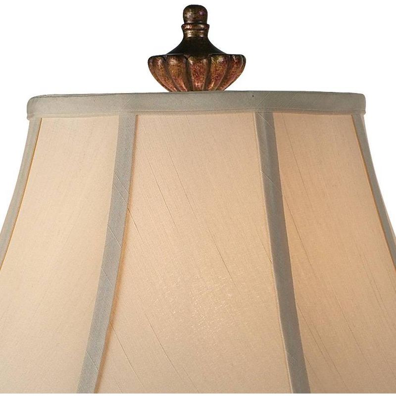 Barnes and Ivy Asian Table Lamps Set of 2 Natural Onyx Stone Off White Bell Shade for Living Room Family Bedroom Nightstand