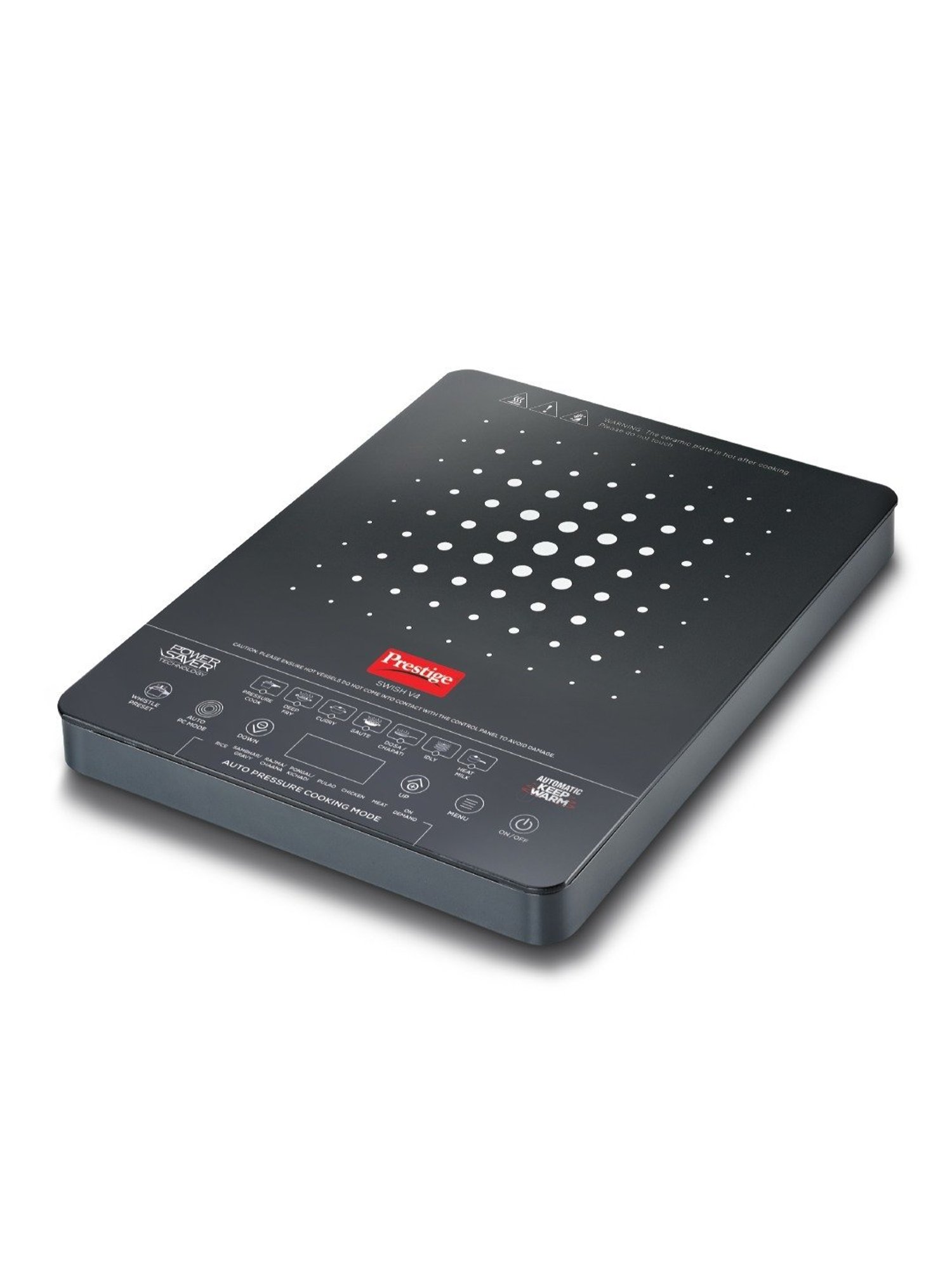 Prestige Swish V4 Black Glass Induction Cooktop 2000W