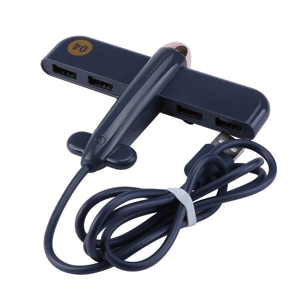 HUB Splitter 4-Port USB 2.0 HUB Splitter Expansion Station Desktop PC Laptop Adapter for Mac JL.3