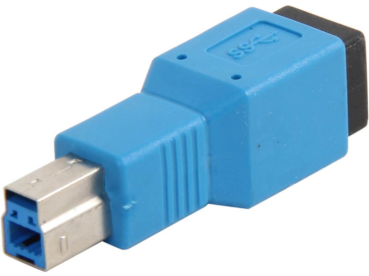 SA USB 3.0 Type B Male to Type B Female Adapter