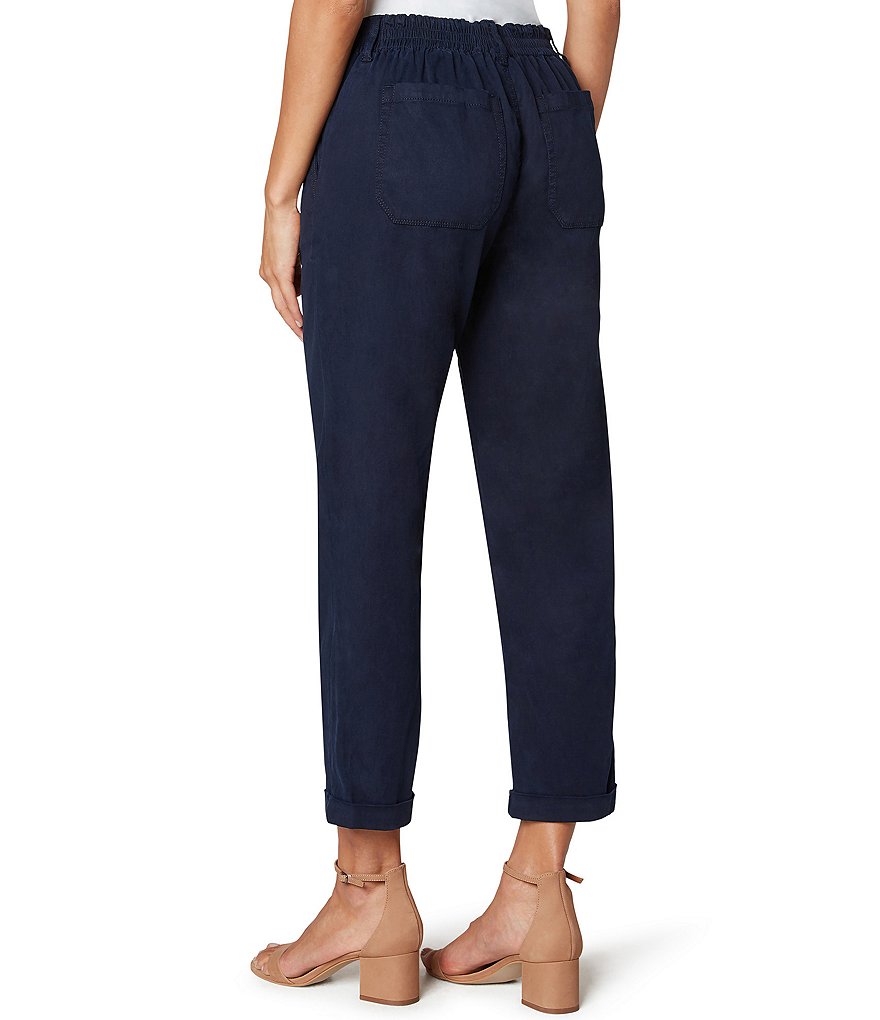 Liverpool Los Angeles Drawstring Rolled Cuff Waistband Utility Pants