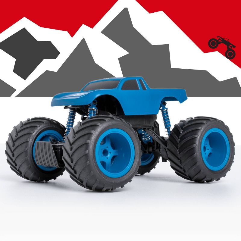 Sharper Image RC Monster Rockslide 1:24  Scale - Blue and White