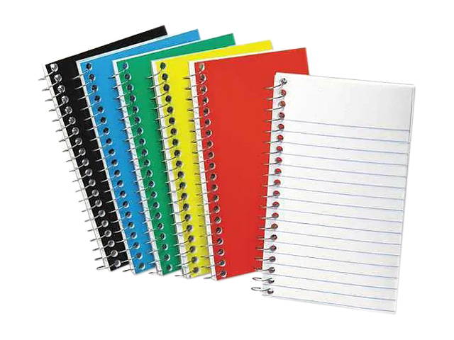 Ampad 25-095R Memo Notebook, 3" x 5", Narrow Ruled, 50 Sheets, Assorted Colors