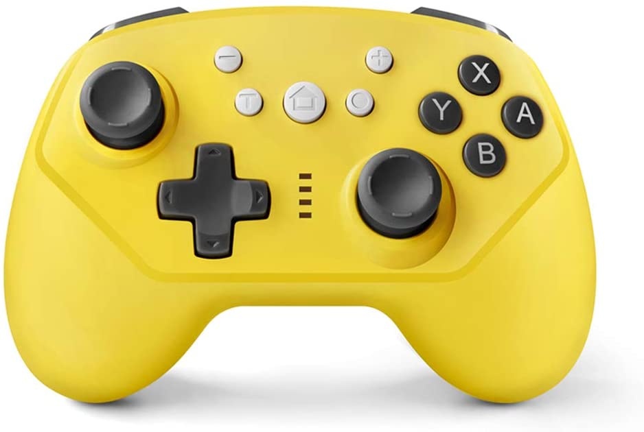 Wireless Controller for Nintendo Switch,Switch Lite and Android,Wired PC and P3,Switch Pro Controller with Turbo,Gyro Axis and Dual Vibration (Yellow)