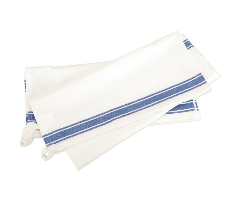 Aunt Martha's Stitch 'Em Up Retro Stripe Towels 18"X28" 3/Pk-Blue Stripe