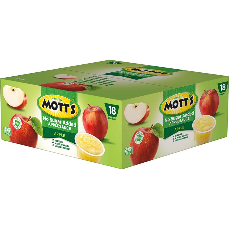 Mott's No Sugar Added Applesauce - 18ct