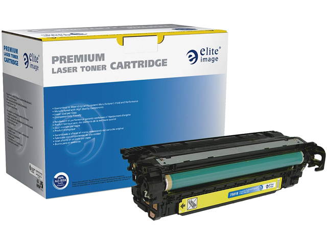 Elite Image Compatible Yellow Toner Cartridge Replacement for HP 507A CE402A