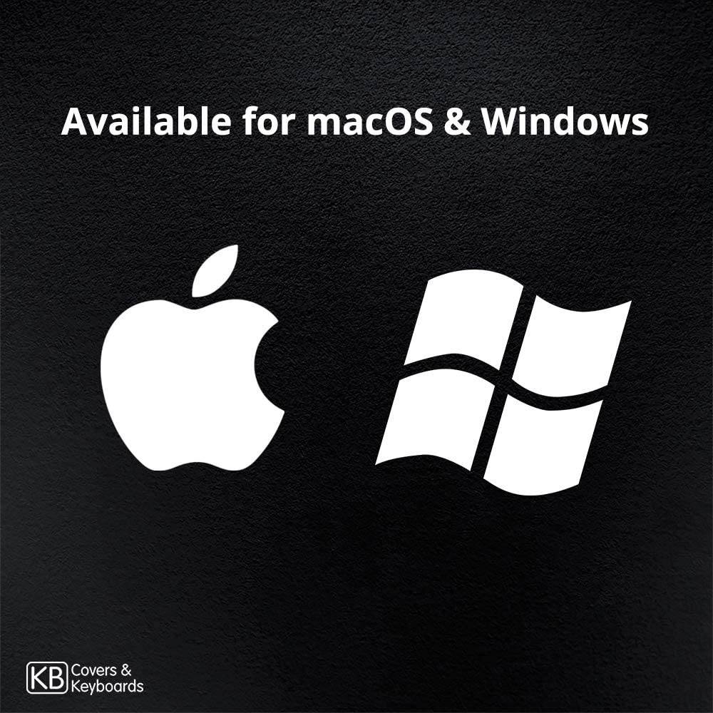 KB Covers Backlit Adobe Premiere Pro CC Keyboard | Editing Mechanical Keyboard Compatible with macOS | USB-A & Wireless