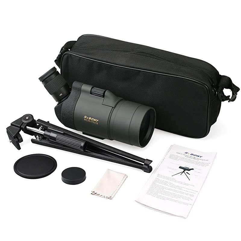SV41 Spotting Scope Mak with Tripod Waterproof 2575x70 Mini Compact Small  Shooting Birdwatching Travel Telescope Applicable for both terrestrial and Astronomical Use
