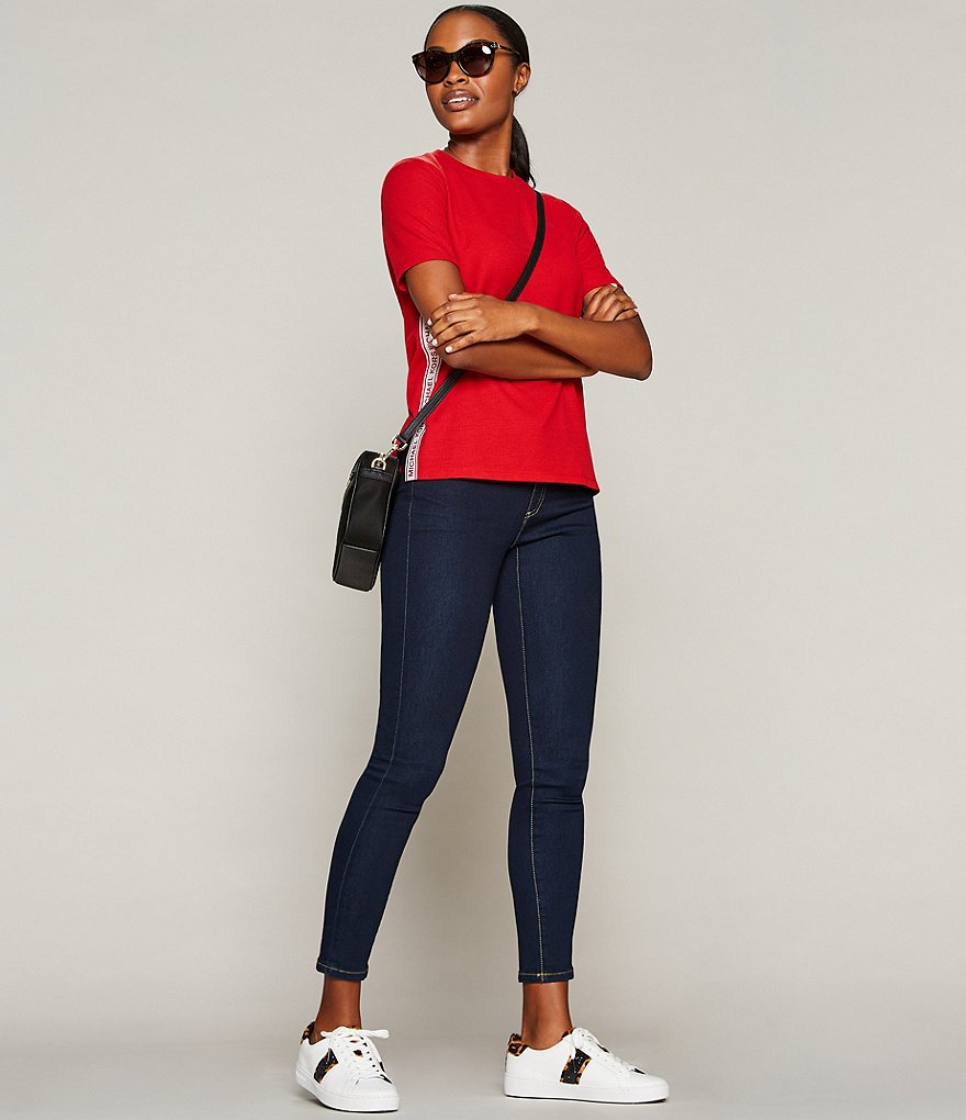 Karen Kane Short Sleeve Tie-Dye Hoodie