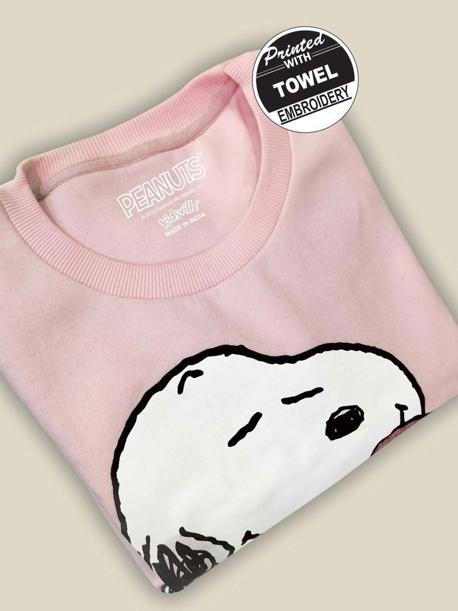 Kidsville Pink & Purple Printed Full Sleeves Sweatshirt