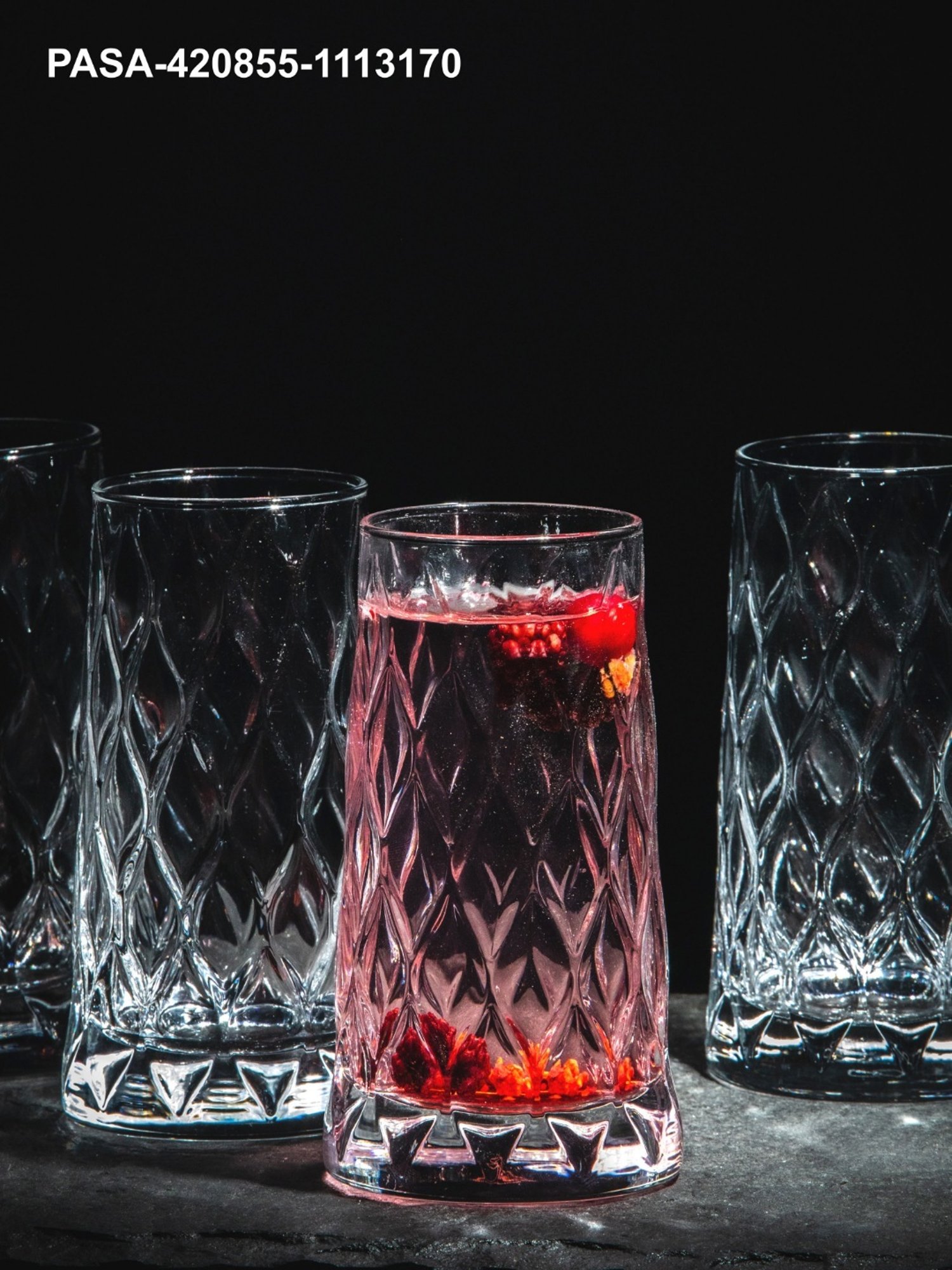 Pasabahce Transparent Glass Tumbler - Set of 4 (345ml)