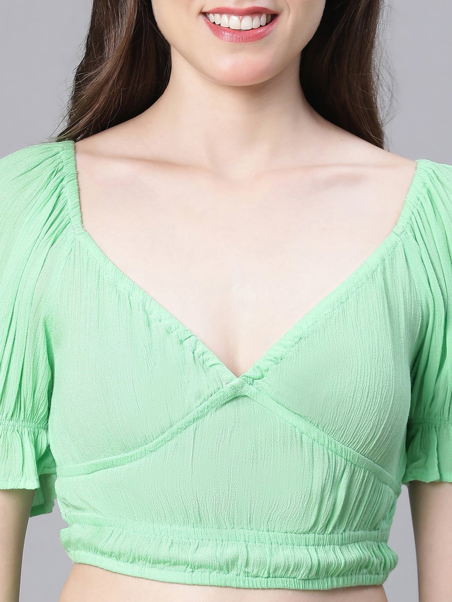 Oxolloxo Mint Green Crop Top
