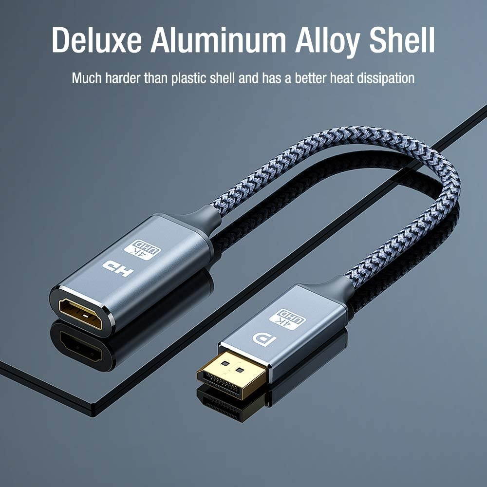 eDragon Display Port to HDMI Converter with Adapter 3 Pack ED713232