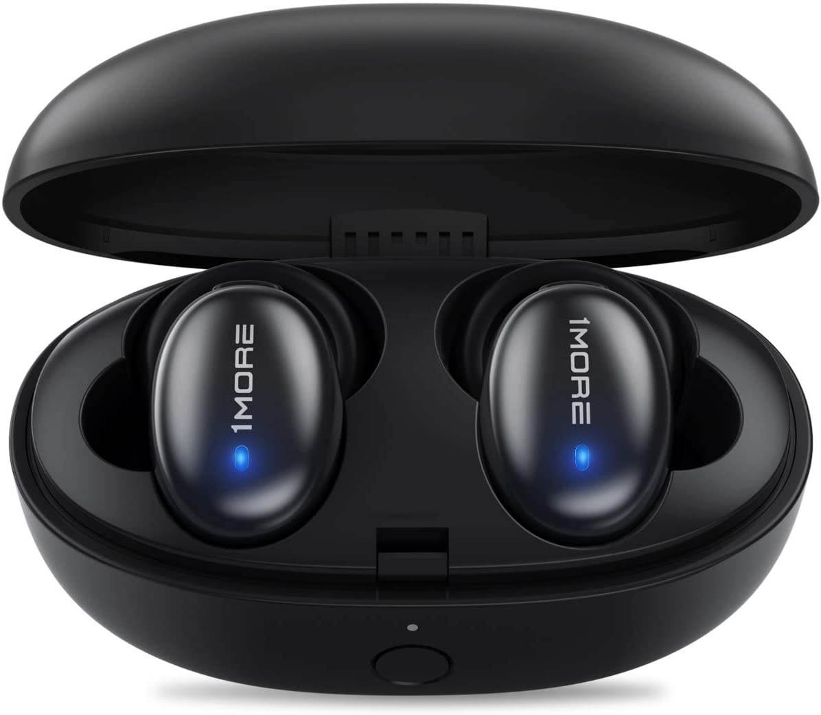 1MORE Stylish True Wireless Earbuds, Bluetooth 5.0, 24-Hour Playtime, Stereo In-Ear Headphones with Charging Case, Built-in Microphone, Alternate Pairing Mode Black