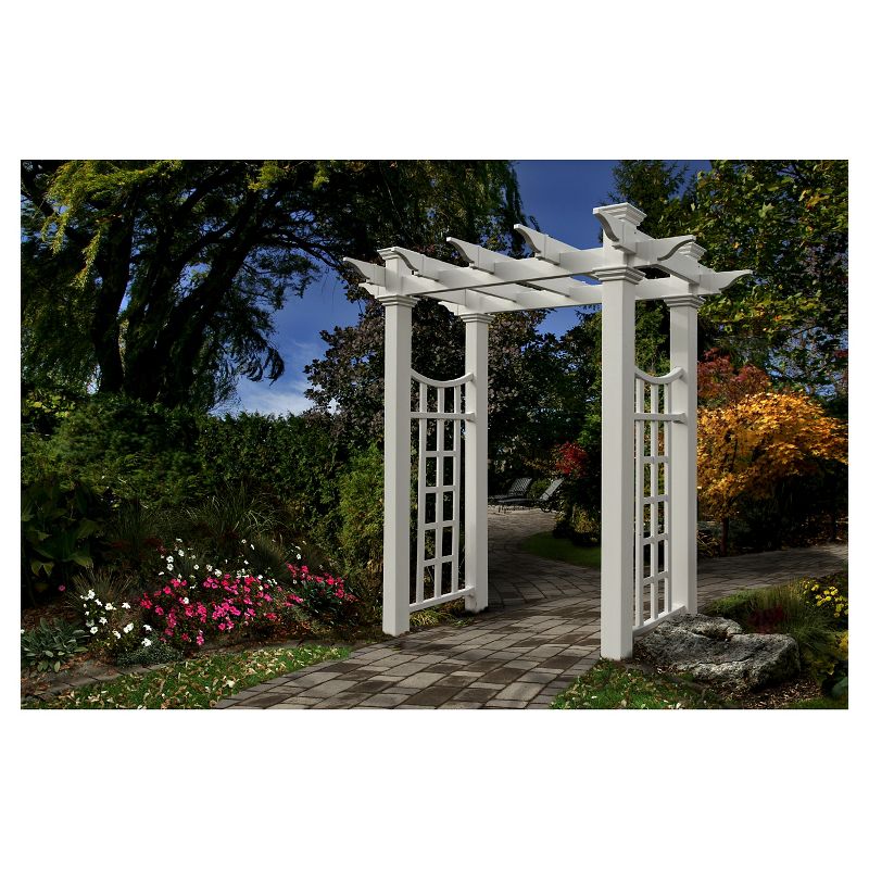 Fairfield Deluxe 47" Vinyl Arbor - White - Vita