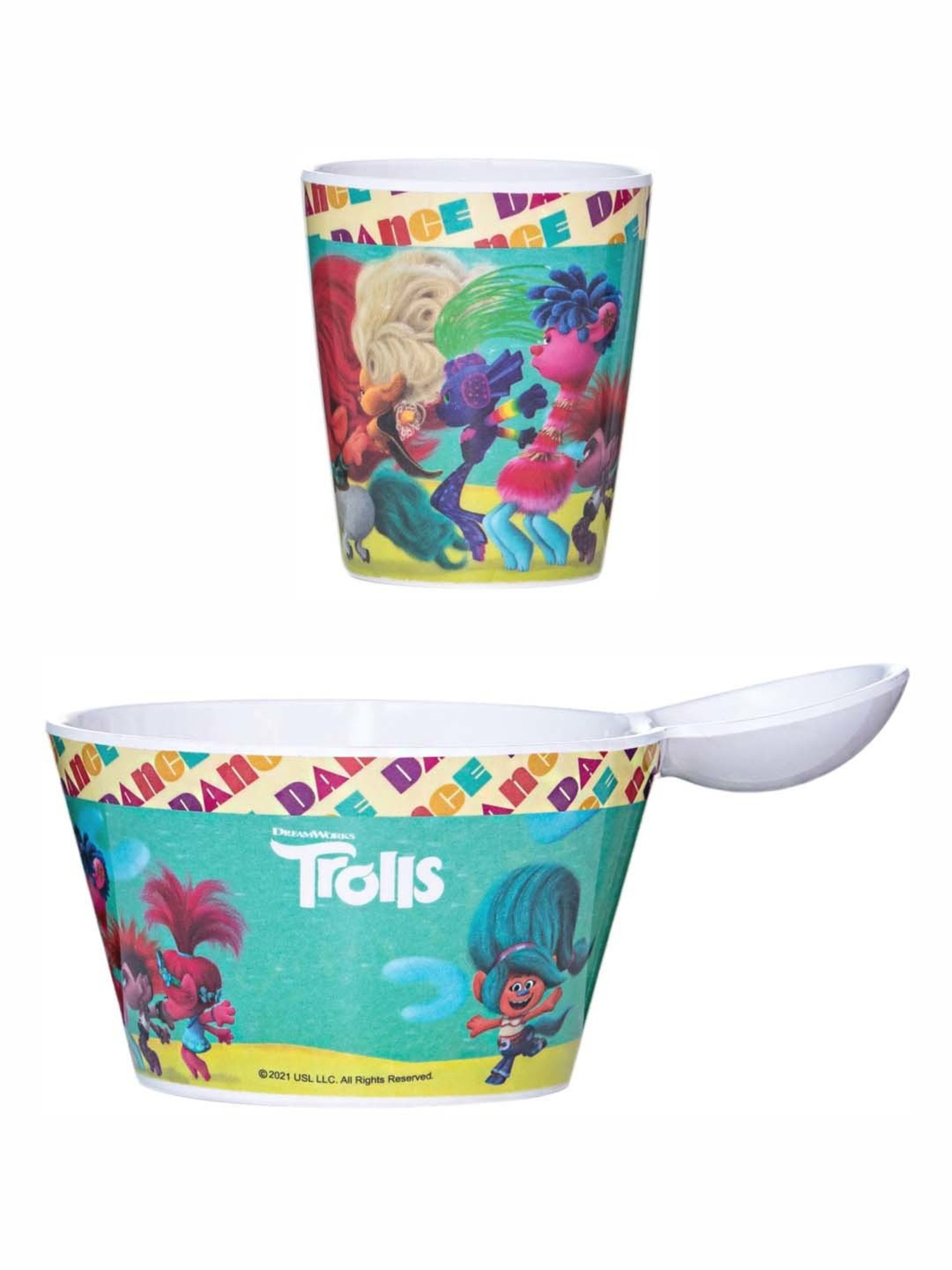 Servewell Trolls Melamine Fries Dip Bowl - Set of 2