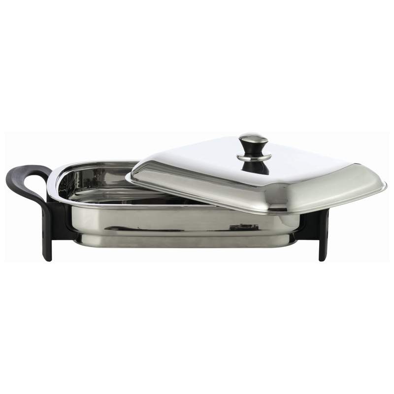 Precise Heat™ T304 Stainless Steel 16" Rectangular Electric Skillet