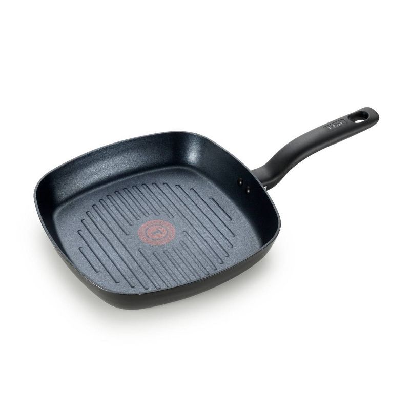 T-fal Simply Cook Nonstick Cookware, Square Grill Pan, 10.25", Black