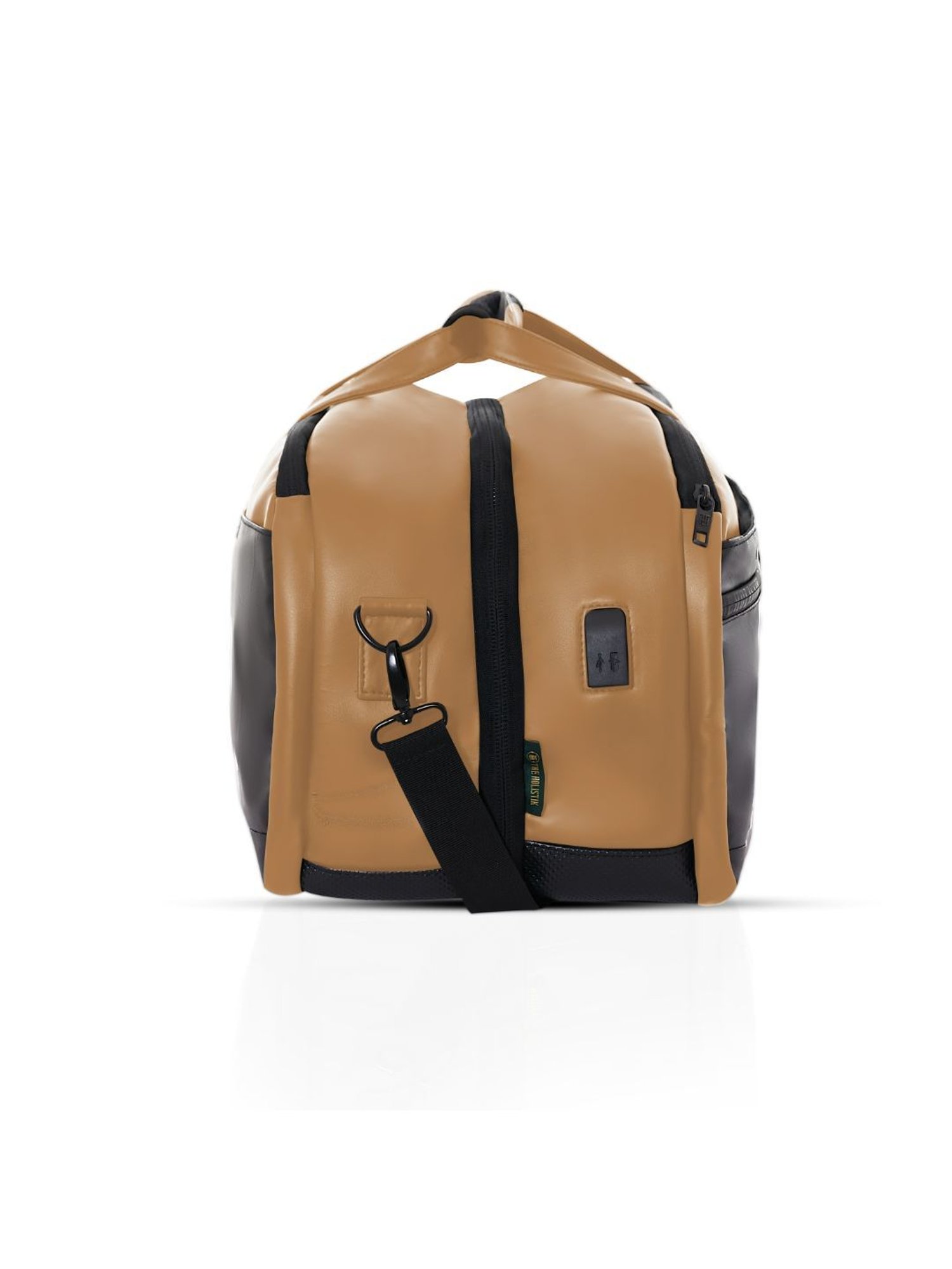 THE HOLISTIK Tan & Black Large Drifter Duffel Bag