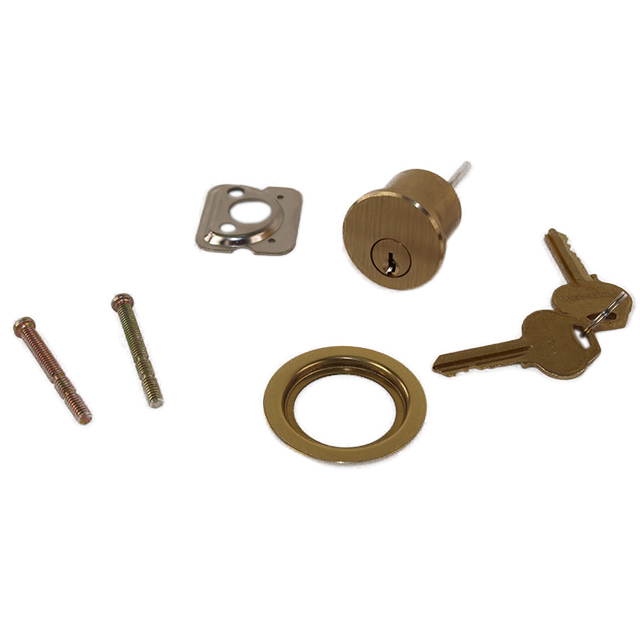 Progressive Hardware, 160FPL, Fox Style Police Lock Replacement Cylinder, Solid Brass