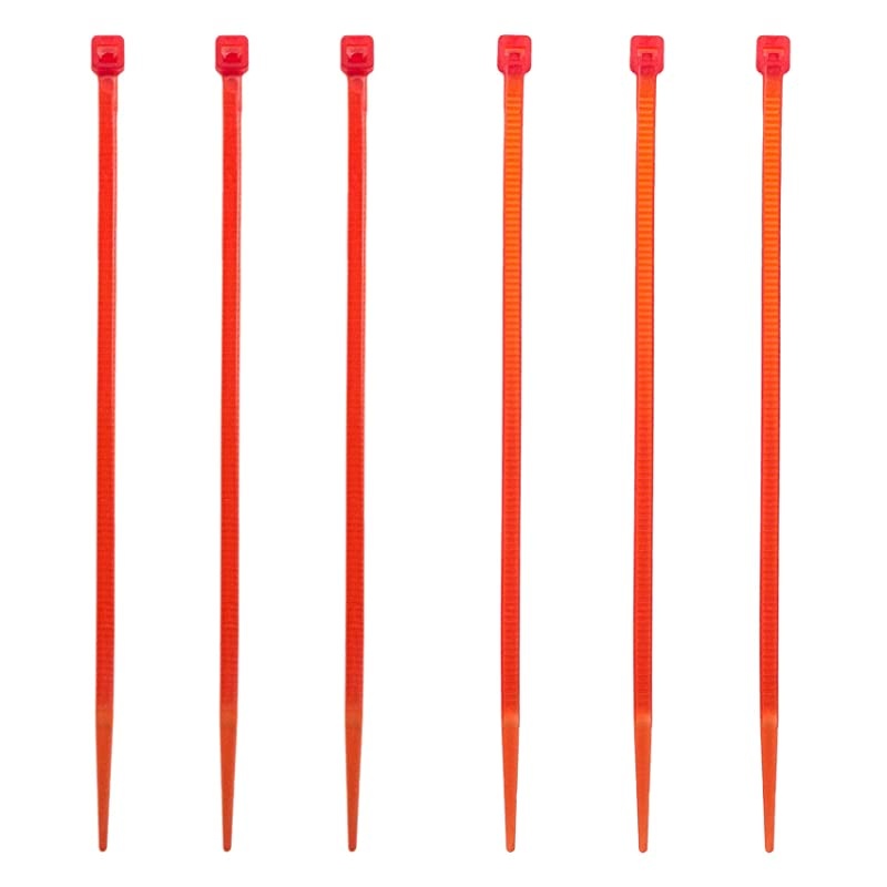 Inch Zip Ties, 300pcs Nylon Cable Ties RED