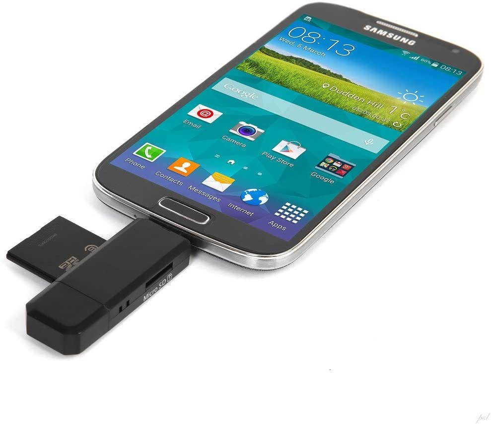 Ritz Gear OTG USB/Micro USB Multi-Function SD/Micro SD Card Reader/Writer for PC, Tablet and Smartphones (3-Pack)