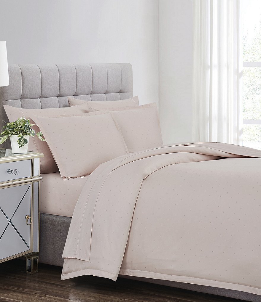 Charisma 310 Thread Count Cotton Classic Dot Duvet Cover Mini Set