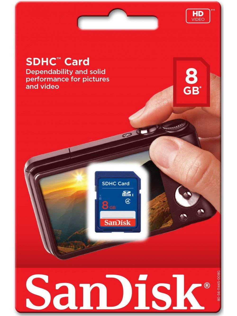 10 Piece SanDisk SDSDB-008G 8GB SDHC Class 4 SD sdhc flash Memory Card for DSLR Camera Nikon Canon