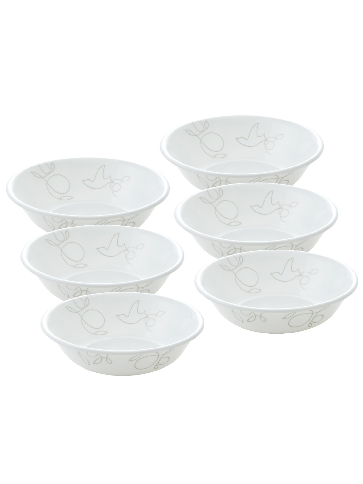 Corelle Livingware Plus Morning Breeze 296ml Dessert Bowl Pack of 6