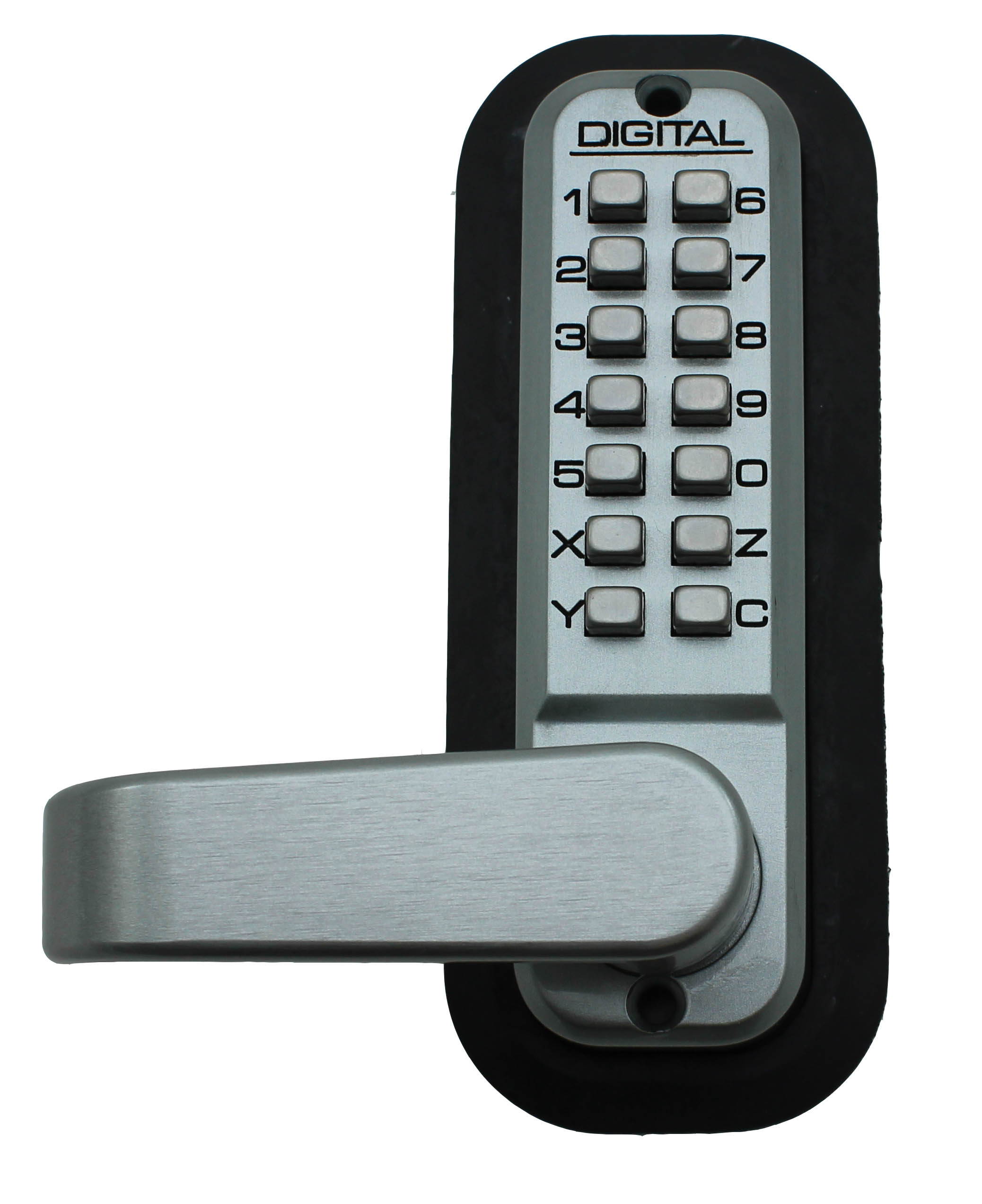 LockeyUSA Digital Door Lock 2835 Lever Handle with Double Combination, Marine Grade