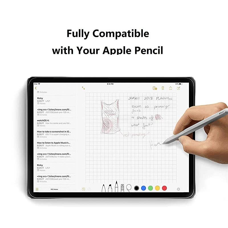 2 Pack Screen Protector Compatible with iPad Air 4 109 Inch 2020 iPad Pro 11 Inch 2020 Tempered Glass Compatible with iPad Air 4th Generation High DefinitionBubble Free