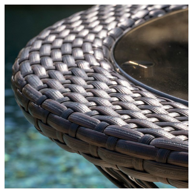 Littleton 5pc Wicker Patio Dining Set - Brown - Christopher Knight Home