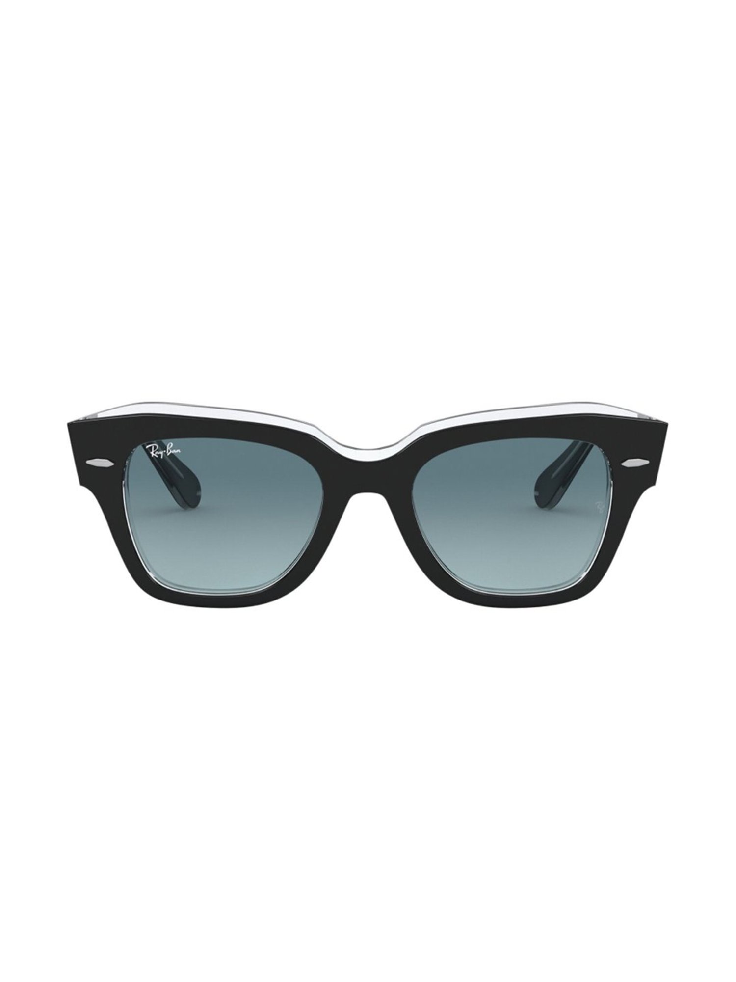 RAY-BAN Unisex Gradient Blue Lens Square Sunglasses - 0RB218612943M52