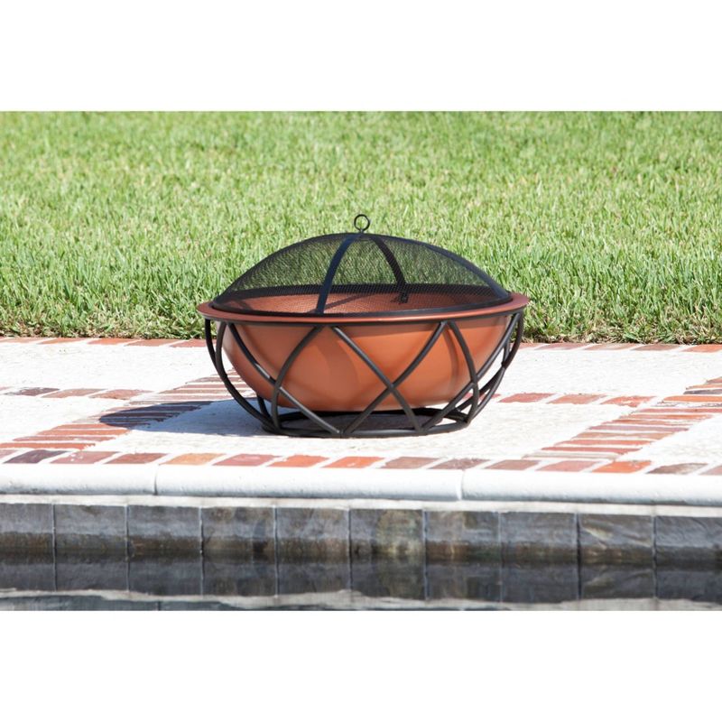 Barzelonia Round Copy Look Fire Pit - Fire Sense