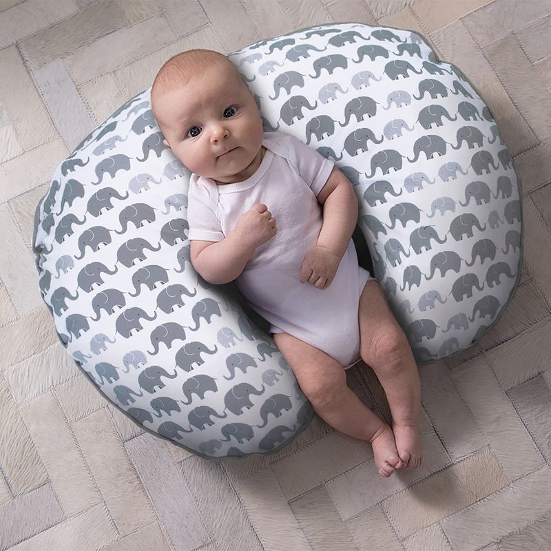 Boppy Original Nursing Pillow Cover - Gray Gold Giraffes