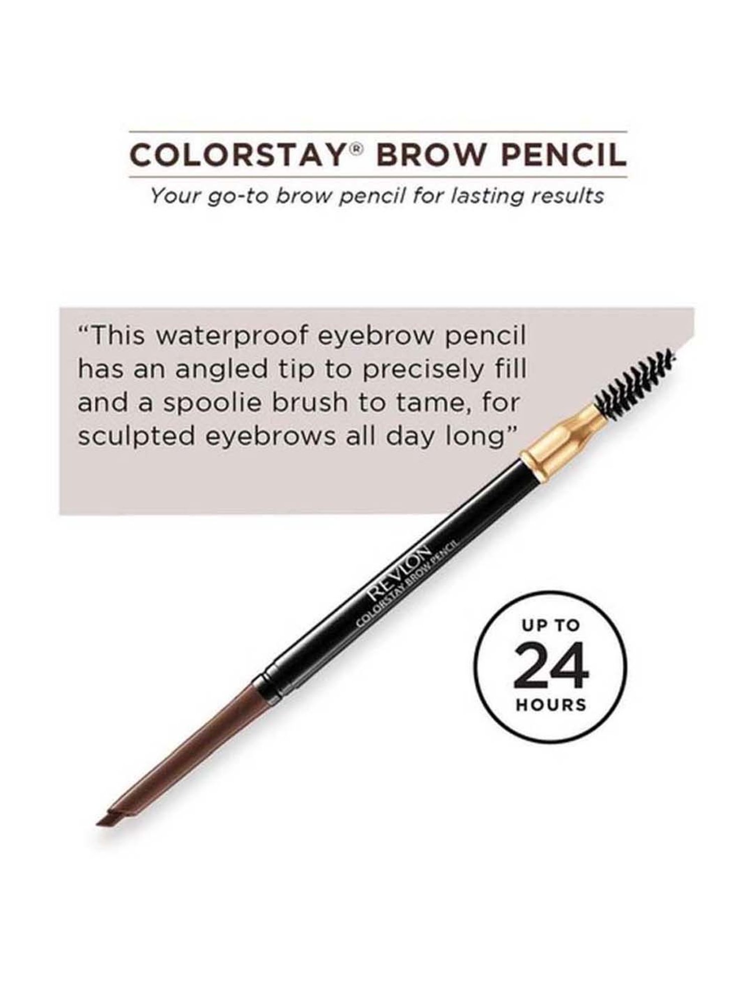 Revlon Colorstay Brow Pencil Soft Black - 0.35 gm