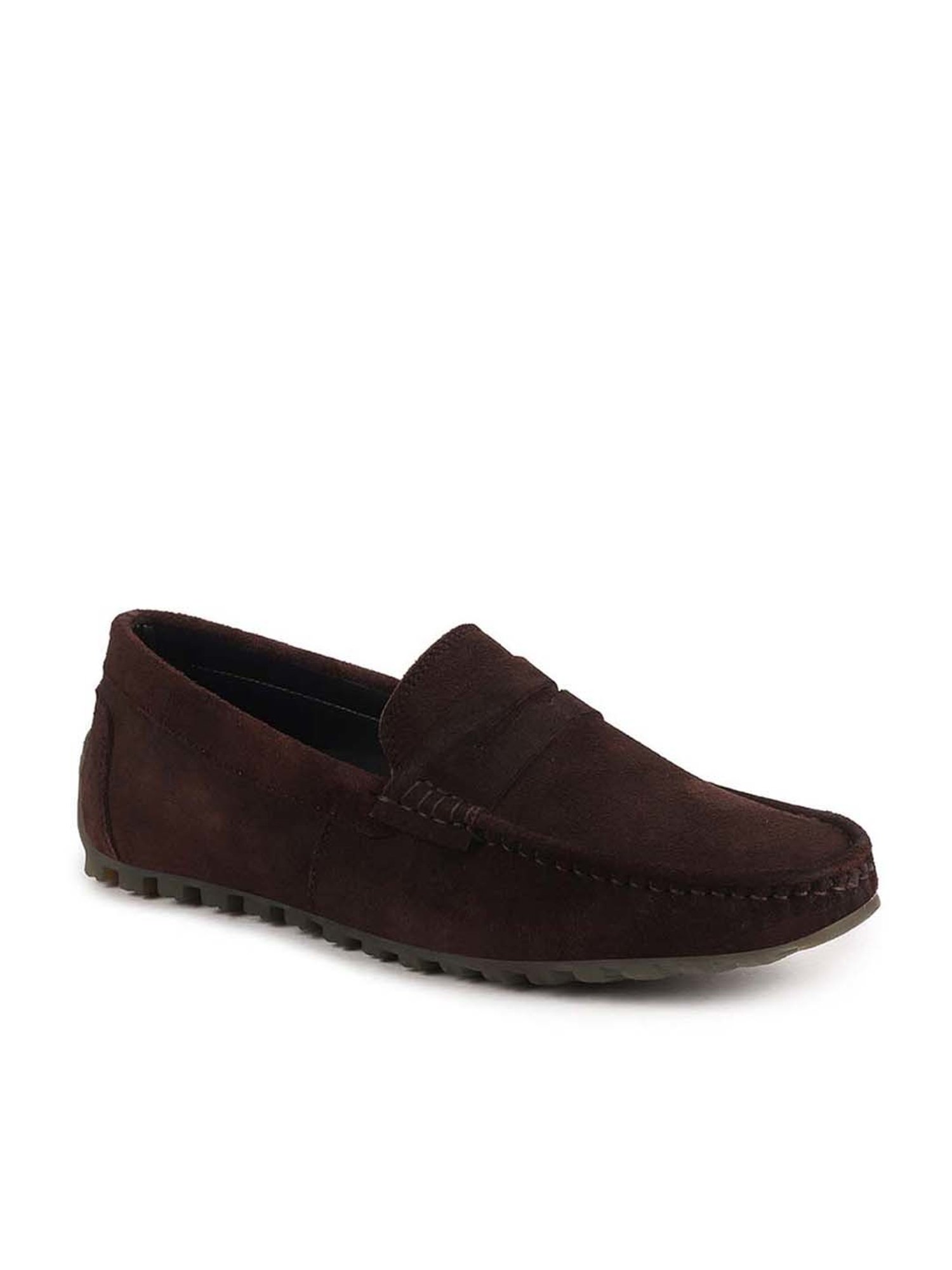 Fausto Men's Dark Brown Casual Loafers