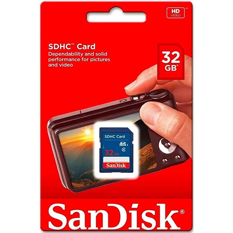 32GB SDHC Class 4 10 Pack Bundle Flash Memory Card SDSDB032GB35 Retail with 10 SD Plastic Jewel Cases and 1 Everything But Stromboli tm Combo SDTF Card Reader