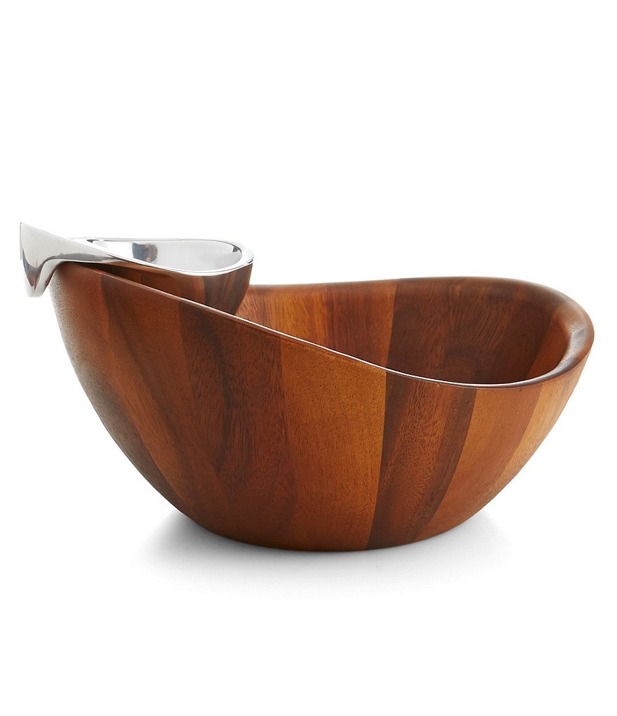 Nambe Harmony Chip & Dip Bowl